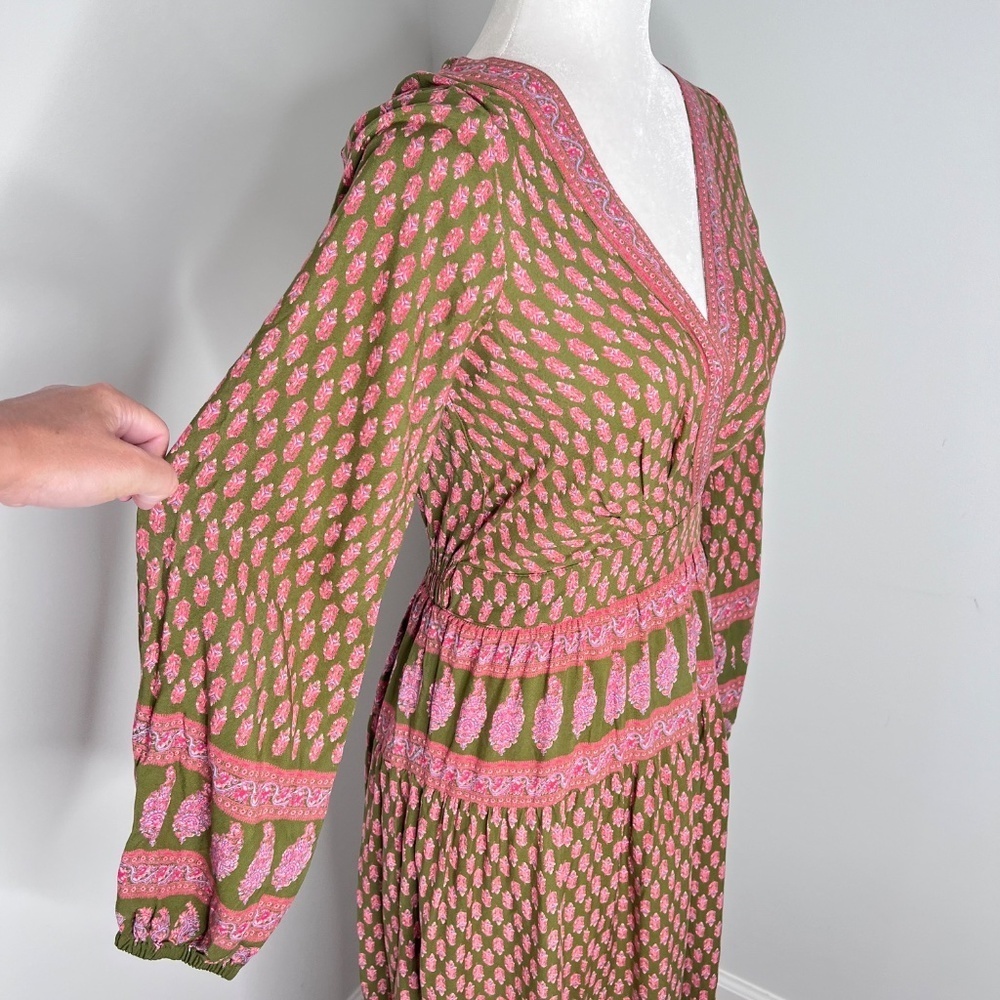 RAGA Split Geometric Bohemian Maxi Dress S - Picture 3 of 7